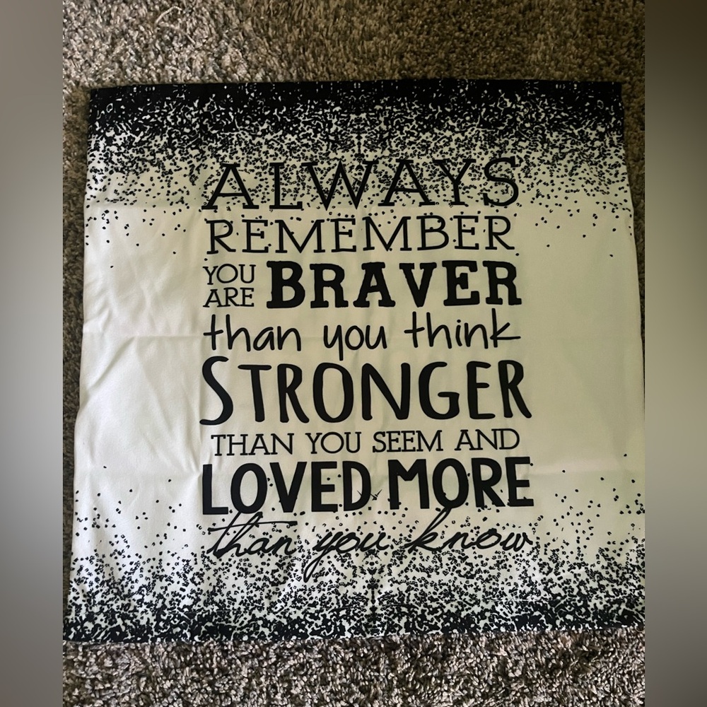 Decorative cushion pillow case Always remember New
Inspirational gift